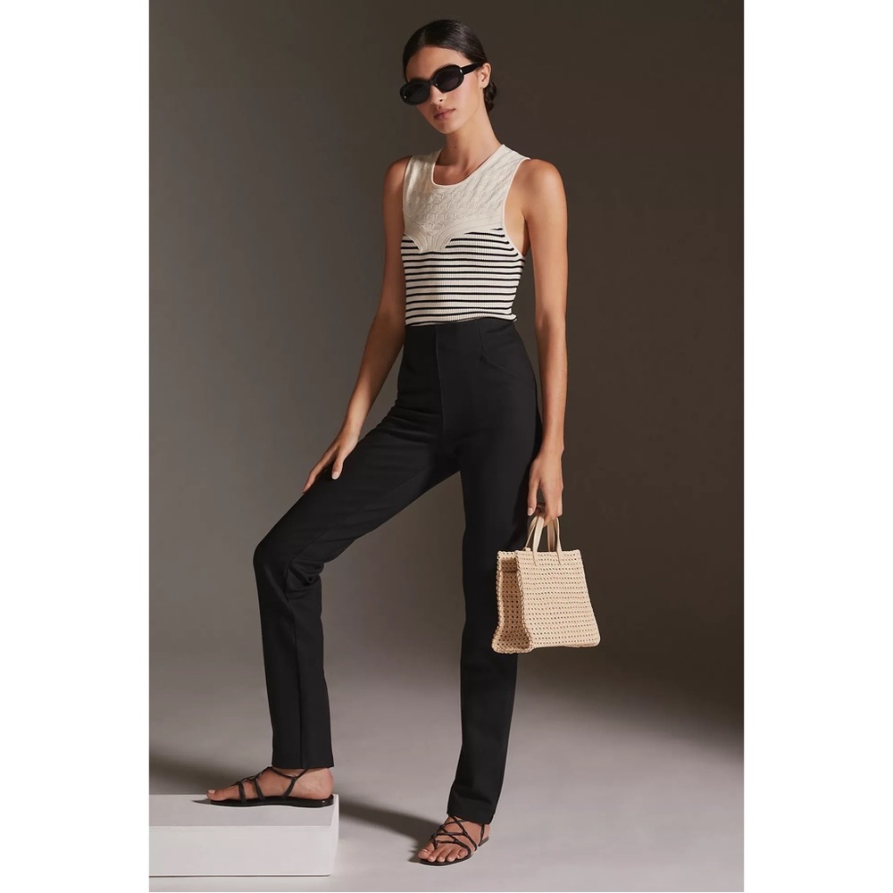 Anthropologie Split Hem Slim Pant